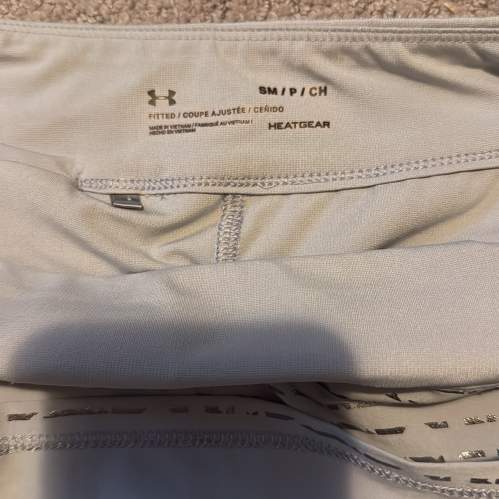 Under Armour Fitted Athletic Skirt Skort Heatgear Grey Small Tennis Golf Pockets - Picture 9 of 9